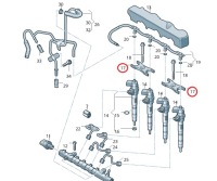 фото thumb №11, Audi vw seat skoda плата прижимная kładka крепежная форсунки 04l130216