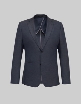 Marynarka do zestawu termini szary super slim fit 182 104