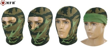 Хлопковая балаклава с 1 отверстием MFH M95 CZ Camo Moro, универсальная + Бесплатно