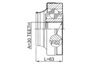 Febest шрус  піввісь внутрішній audi q7 2007-2015 ca Ціна, фото thumb