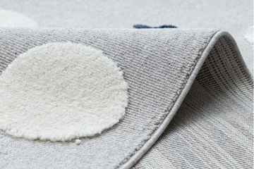 Yoyo Rug 200x290 со звездами точек в стиле Boho Grey Sensory Navy Blue