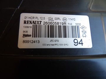 фото thumb №8, Левая передняя лампа 260605819r renault espace v 5