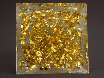 PIRAMIDKA ORGONIT TOPAZ TURKUS KAMIEŃ KSIĘŻYCOWY 6 cm HARMONIA CZAKRY MOC
