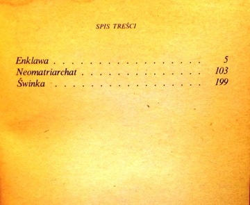 ВОЛЬСКИЙ, Марцин - ЭНЛАВА. НОЭОМАТРИАРХИЯ. СВИНКА. [В.Л. Краков, 1982]