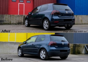 фото thumb №12, Подовжувач заднього бампера do vw golf 5 v 03-07 дифузор r32 вигляд