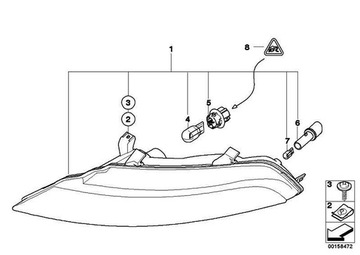 фото thumb №14, Поворотник правый белая bmw e63 e64 630i 645i 650i m6 - 63137165806
