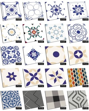 TRADYCYJNY PATCHWORK kafelki PCV 20x20 cm WINYLOWE