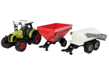 Zestaw TRAKTOR Ciągnik maszyny rolnicze Farma 12 szt