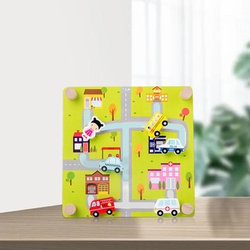 Puzzle dla dzieci Drewniana gra planszowa labirynt Zabawka dla przedszkolaków Zabawka podróżna ruch oceaniczny