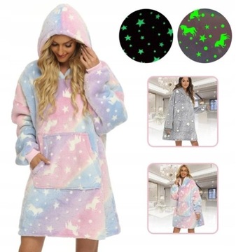 ТЕПЛАЯ СВИТШОТ-ОДЕЯЛКА OVERSIZE 2в1 ТОЛСТАЯ XXXL