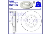 фото thumb №1, Delphi гальмівні диски гальмівні 2szt. hyundai sonata