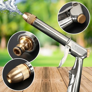 МЕТАЛЛИЧЕСКИЙ САДОВЫЙ ШЛАНГ ПИСТОЛЕТ, регулируемый, САДОВЫЙ ШЛАНГ 1/2''