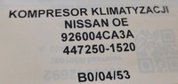 фото thumb №7, Компресор кондиціонера nissan оригінальний номер 926004ca3a