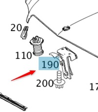 фото thumb №13, Засувка замок капот mercedes ml gle slc gt w190 w192 glk cls a2048800064