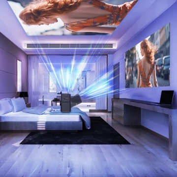 4K ПРОЕКТОР ANDROID LED WIFI МИНИ ПОРТАТИВНЫЙ FULL HD HY320 ПОДАРОК