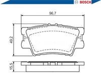 фото thumb №3, Bosch гальмівні колодки гальмівні toyota задня rav4 iii