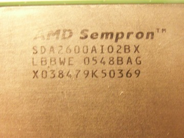 Коллекционный процессор AMD Sempron SDA 2600