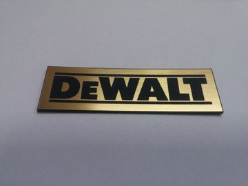Наклейка-эмблема DEWALT 60 x 18 мм * ЗОЛОТО