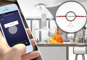 Czujnik Dymu Ognia TUYA Smart Life WiFi Alarm detektor czujka wykrywacz