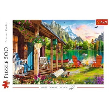 PUZZLE 500 ЛАНДШАФТНЫЙ ДОМ С ВИДОМ НА ГОРЫ 10+ КЛУБОВ