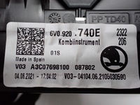 фото thumb №9, Спідометр  прилади європа 6v0920740e skoda fabia iii 6v 1.0 tsi 22r
