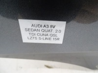 фото thumb №12, Крыло правые перед переднее audi a3 s3 8v sedan s-line lz7s