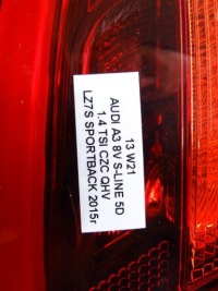фото thumb №11, Фара левая левое зад задняя w крыло led 8v4945095d audi a3 8v 5d sb