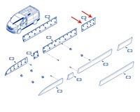 фото thumb №3, Молдинг бічна права задня renault trafic iii 14-