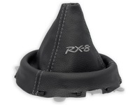 фото thumb №3, Mazda rx-8 2003-2012 чехол переключения передач czarna кожа вышивка szary