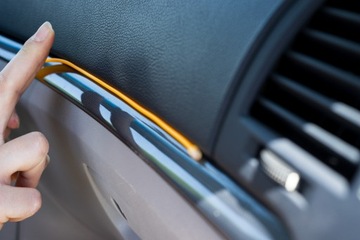 Светодиодное волокно для автомобильного оранжевого автомобиля 5 м