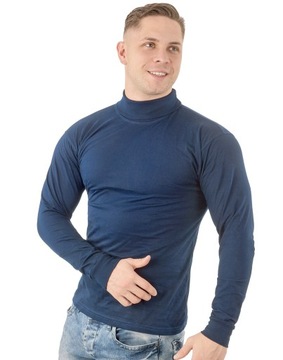 Элегантная мужская водолазка WXM 6XL синяя