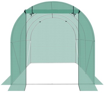 SZKLARNIA TUNEL FOLIOWY OGRODOWY ZIELONY 200X300X200CM 6m2