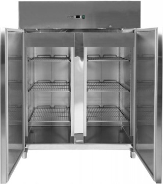 Шкаф морозильный из нержавеющей стали 1200л 1340x810x2010 DOUBLE YG-05221 YATO