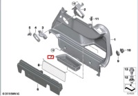 Bmw 2 f44 панель багажника заднього правий 51477475734 Ціна, фото thumb