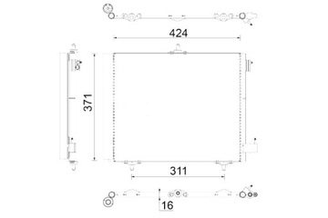 фото thumb №2, Конденсатор кондиціонера ds ds 3 citroen c2 c2 enterprise c3 aircross