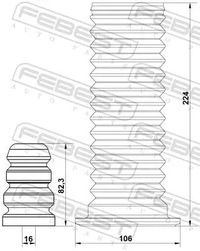 фото thumb №3, Захист амортизатора перед rnshb-kaptf-kit febest