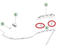 фото thumb №1, Tesla y винт m6 салазка замка капота 1454534-00-a