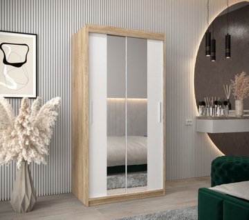 Szafa przesuwna garderoba TOKYO 1 100 cm z lustrem
