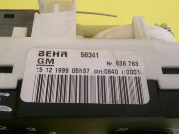 фото thumb №6, Панель управление воздуховод кондиционера opel astra g 56341 nr1081