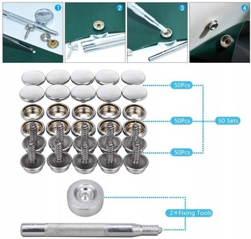 50 комплектов H-защелок. Застежка для брезента