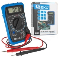 МУЛЬТИМЕТР ЦИФРОВОЙ LCD ЭЛЕКТРИЧЕСКИЙ ИЗМЕРИТЕЛЬ ТОКА С ЗУММЕРОМ GEKO