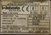 фото thumb №3, Webasto 3500st mercedes actros mp2 mp3 управление. can