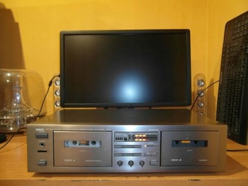 Yamaha KX-W232 Dolby B C Винтажный двухкассетный магнитофон Сделано в Японии!!!