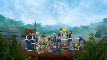 LEGO JURASSIC WORLD 75931 Нападение дилофозавра на аванпост с пистолетом-динозавром
