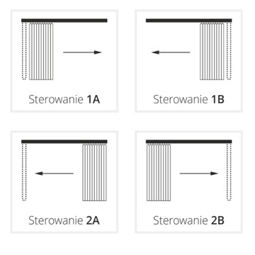 Vertical pionowe pasy 220x130cm na wymiar kolory
