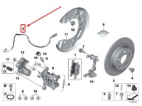 фото thumb №4, Bmw i3 i01 rear brake pad датчик 6857154 34356857154