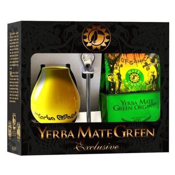 НАБОР YERBA MATE BIO 400 г, МАТЕРО (СЛУЧАЙНЫЙ УЗОР), БОМБИЛЛА - ОРГАНИЧЕСКИЙ МАТЕ