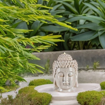 Fontanna Głowa Budda 45cm z podświetleniem ledowym
