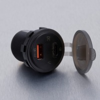 фото thumb №10, Зарядний пристрій usb-c qc 3.0 pd woltomierz зелений 36w do надбудова quick charge