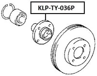 фото thumb №2, Ступиця колеса перед bez підшипник toyota corolla 01-